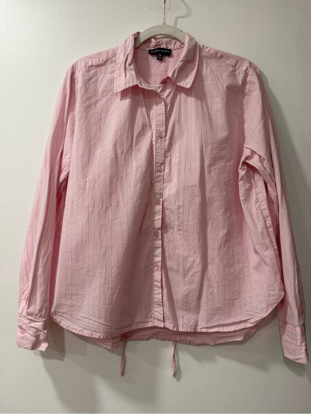 Modern Works Pink Striped Button-Up Shirt